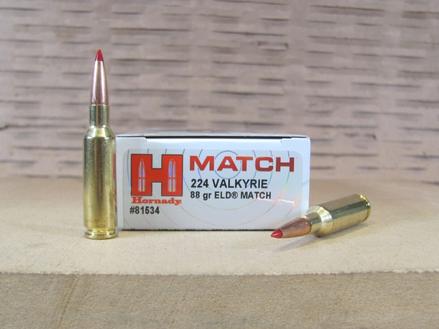 200 Round Case – 224 Valkyrie 88 Grain Hornady ELD Match Ammo – 81534