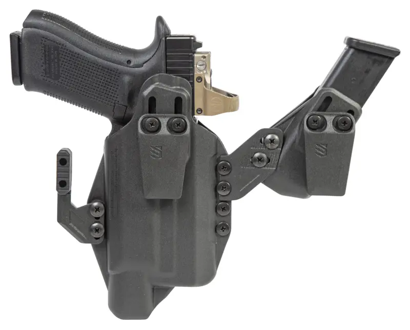 Blackhawk 416963BK Stache IWB Size 63 Black Polymer Belt Clip Fits S M Shield w/Crimson Trace Laser Ambidextrous