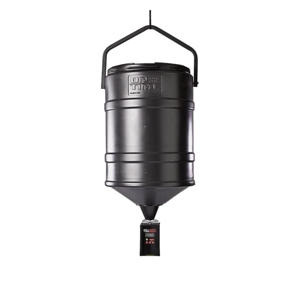 On Time Tomahawk VL 25 gal Feeder w/Hanger, Black