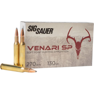Sig Sauer V270SP130-20 Venari 270 Win 130 GR3140 fps Soft Point (SP) - 20rd Box