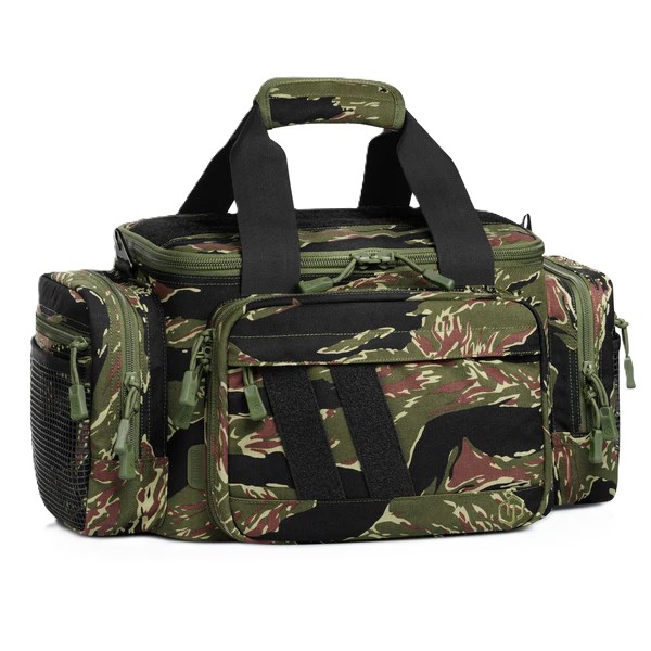 Savior Specialist Range Bag w/ 3 Pistol Rugs, Tiger Stripe Camo
