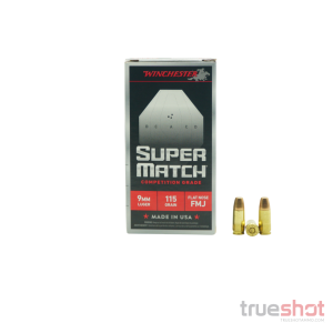 Winchester - Super Match - 9mm - 115 Grain - Flat Nose - 500