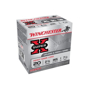 Winchester Ammo XU20H7 Super-X High Brass Game 20GA 2.75\" 1oz #7.5 Shot - 25sh Box