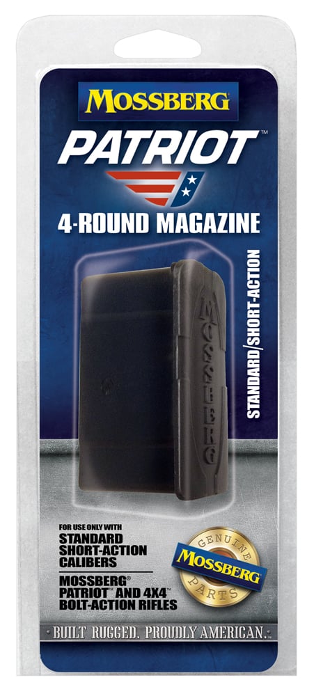 Mossberg 4 Round .243/.308 Win/7mm-08 Rem/6.5 Crd Detachable Magazine, Black - 95347