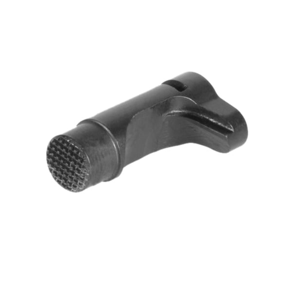 EGW HD Higher Magazine Catch w/Checkered Extended Button Fits 1911 Commander/1911 Government, Blue