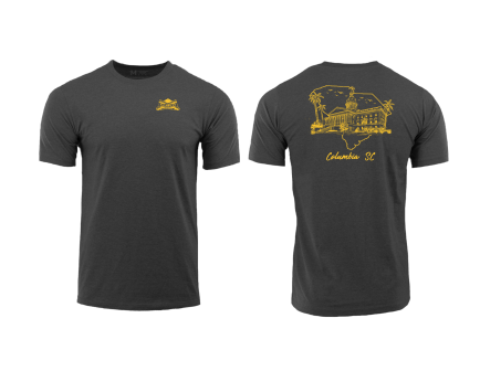 PSA Columbia SC Durasoft Tee, Charcoal Heather