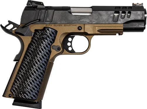GLFA 1911 PISTOL 45ACP 4.25″ – FS BLACK SLIDE BRONZE FRAME