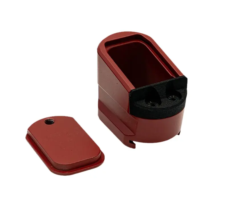 Shield Arms MPME5RED Magazine Extension 5rd Compatible w/ Shield Arms M 2.0 Red Anodized Aluminum