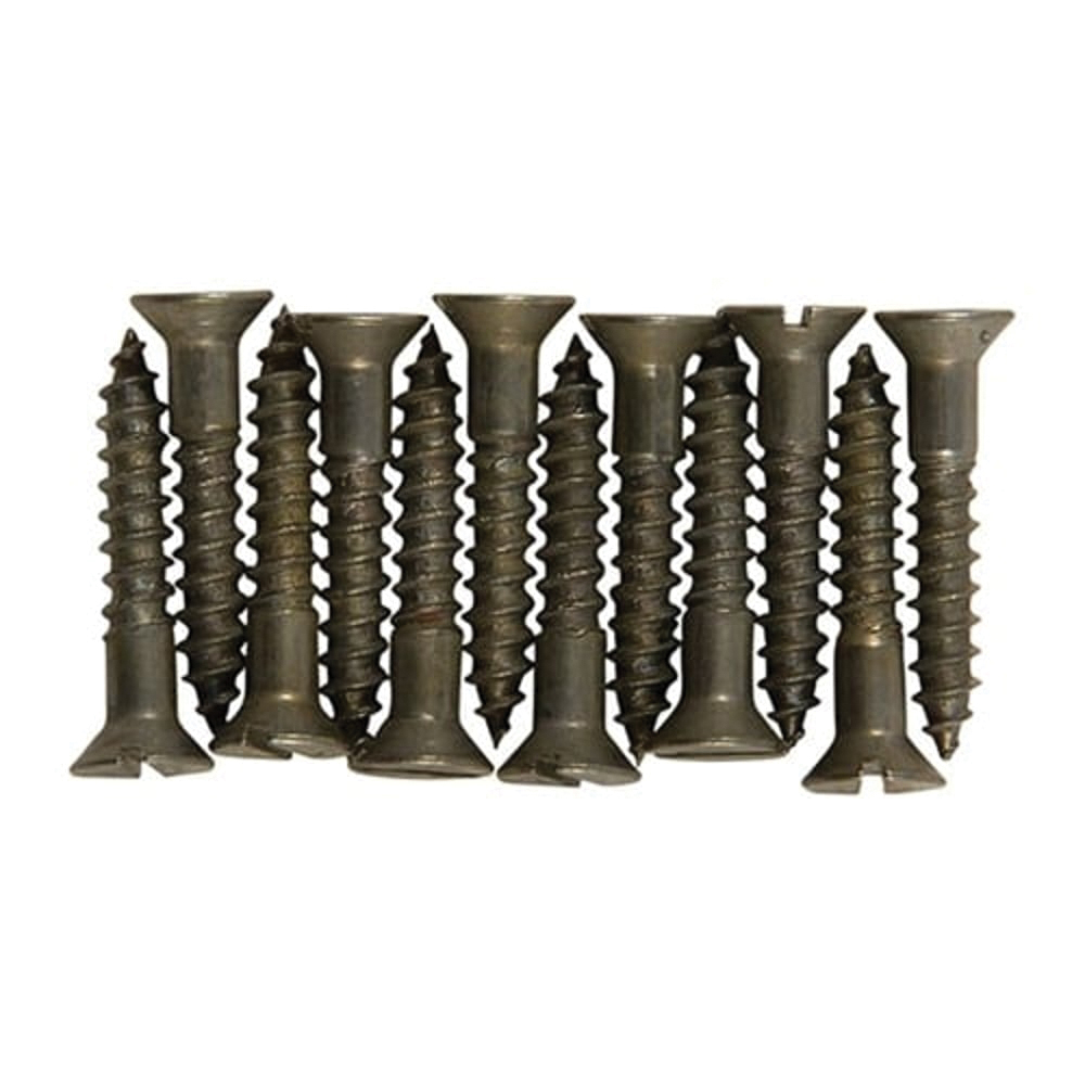 Brownells #8 x 1" Flat Head Wood Screw, Pack of 12