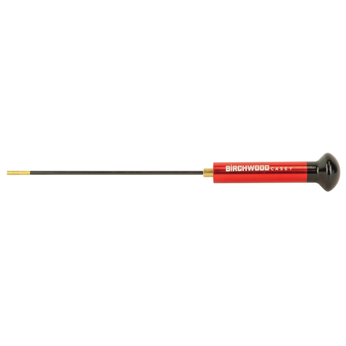 Birchwood Casey Premium Carbon .270 Cal/.50 Cal 44" 1-Piece Cleaning Rod, Black/Red