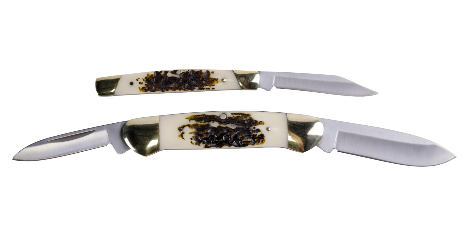 Buck Knives Collector's Tin Knife Set 2-Pack, Imitation Stag