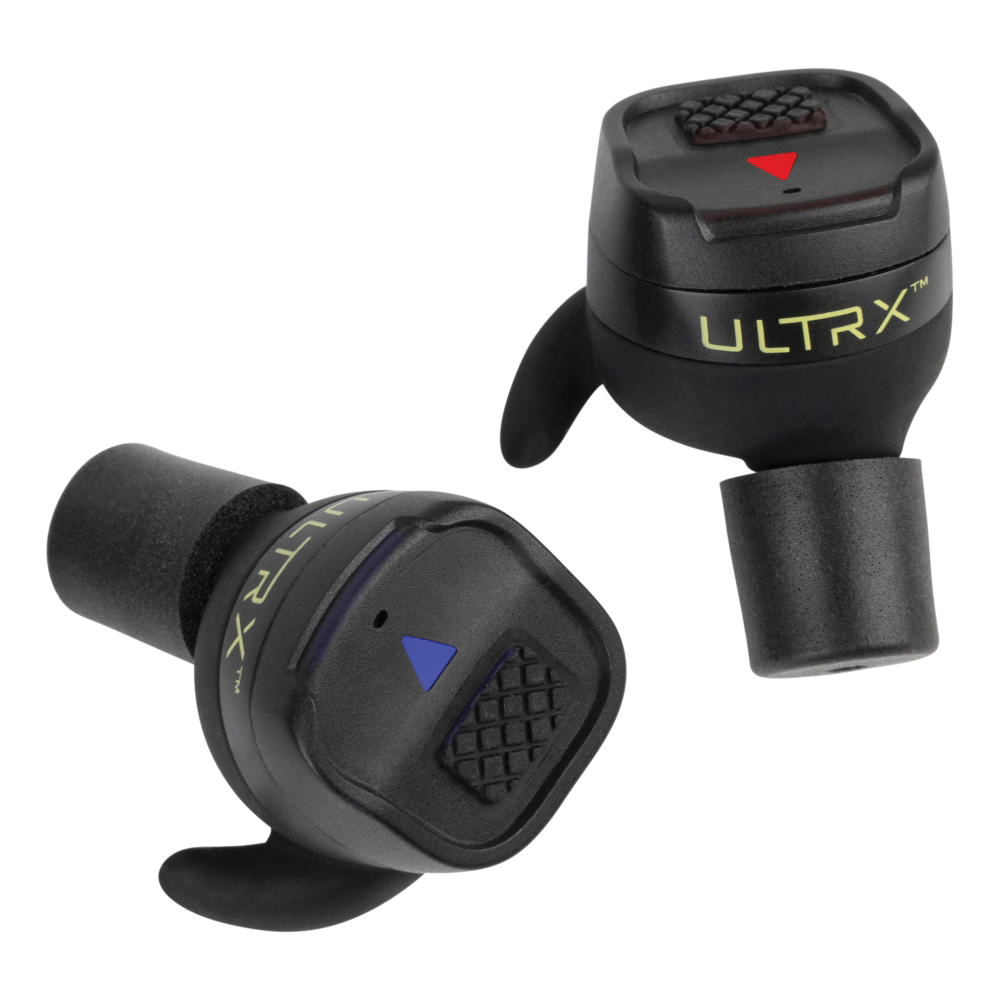 ULTRX 26 dB Bionic Fuse Bluetooth Earbuds w/Charging Case, Dark Gray