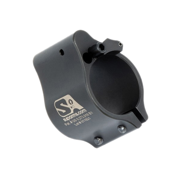 Superlative Arms Clamp-On Direct Impingement Adjustable Gas Block 0.875" x 1", Black