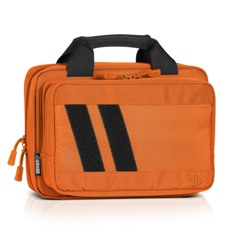 Savior Equipment Specialist Double Pistol Case, Hunter Orange - HC-DGSPORT-WS-AN