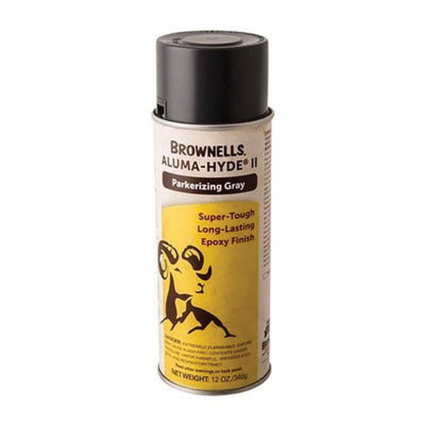 Brownells Aluma-Hyde II Epoxy Based Finish Spray, 12 oz Aerosol Parkerizing Gray
