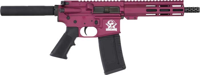 Great Lakes AR-15 Pistol 223 Wylde 7.5" Barrel - Black Cherry