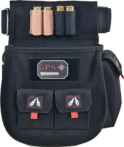 GPS DELUXE SHELL POUCH - W/ TWIN POUCHES WEB BELT BLK