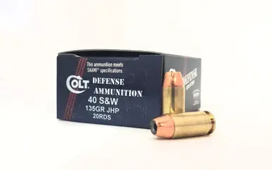 Double Tap 40 S Ammunition 40SW135CT 135 Grain Jacketed Hollow Point 20 Rounds