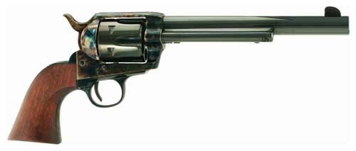 Cimarron Frontier 45LC Revolver - 7.5" Blued Walnut