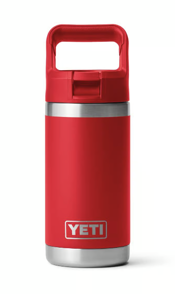 YETI Rambler Jr. 12 oz Kids Water Bottle, Rescue Red