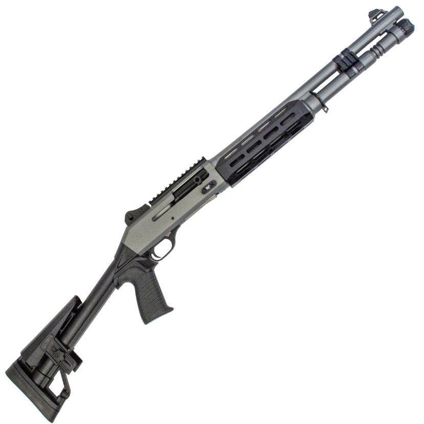 GForce GF4 (SAX2T) 18.5" 12GA 5rd Shotgun, Black Tac w/ Grey Alum Forend
