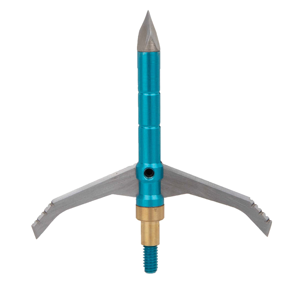 Dead Ringer Great White 2.50"/100 gr 2-Blade Mechanical Broadhead, Stainless Pack of 3