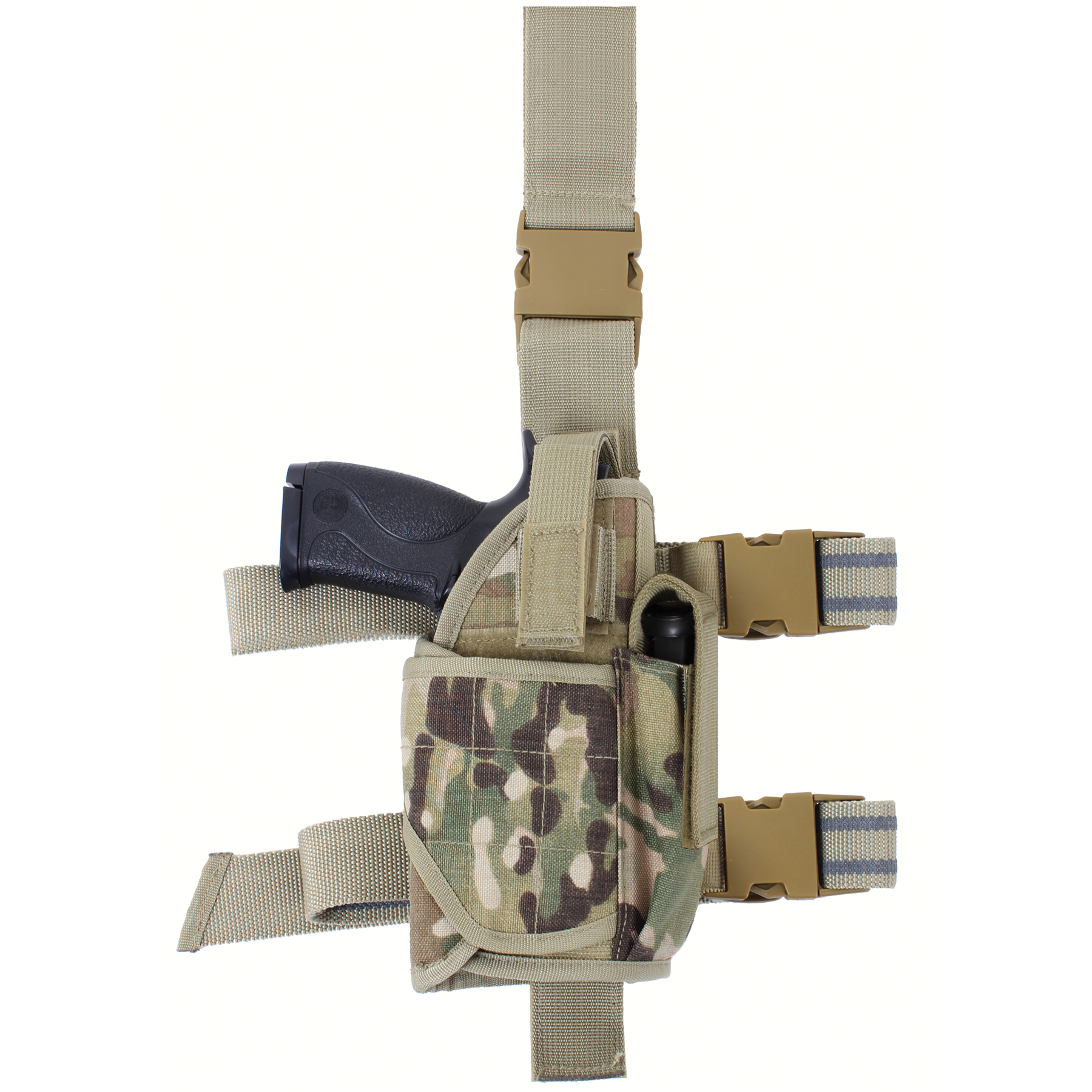 Rothco Deluxe Adjustable Universal Drop Leg Tactical Holster - Multicam