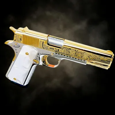 ROCK ISLAND ARMORY 24K Gold 1911 Full Size - 45ACP - Mayan Aztec Engraved (Used)