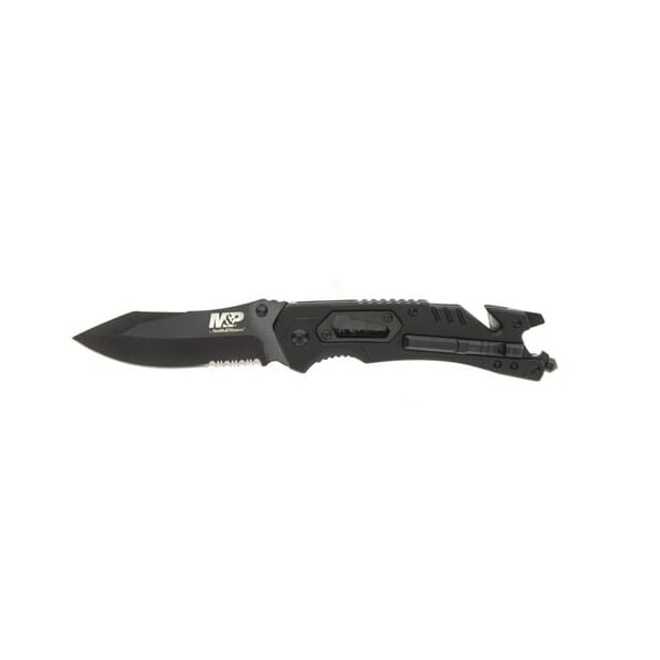 Smith & Wesson M&P Spring Assist Dual Knife and Tool Drop Point, Black