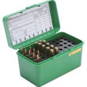 MTM Deluxe Ammo Box 50rd Handle 223 Rem 204 Ruger Grn