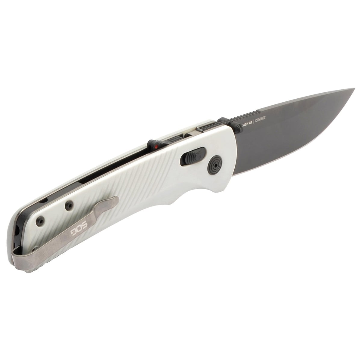 SOG Knives Flash AT Folding Knife Straight Back Concrete - for EDC - SOG-11-18-10-41