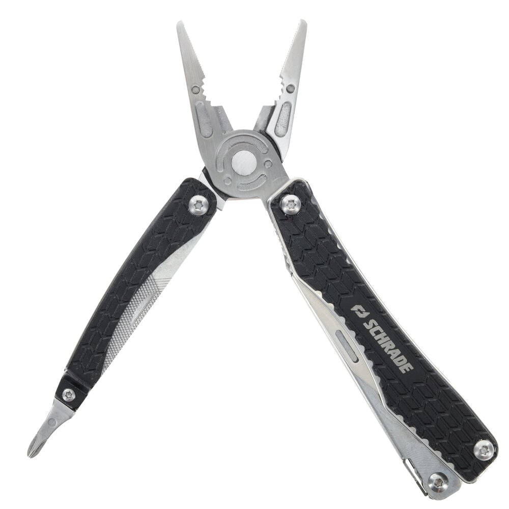 Schrade Delta Class Clench Multi-Tool Clip Point, Black