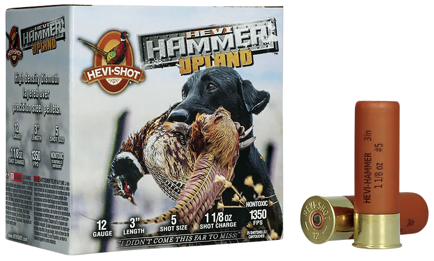Hevishot HEVI-Hammer Upland 12 Gauge 3" #5 Shot - 1.12 oz - 25rds - HS29125