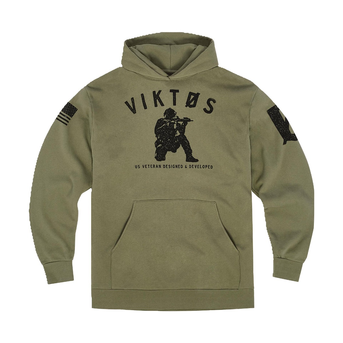 Viktos Varsity Hoodie, Olive Heather - 3X-Large