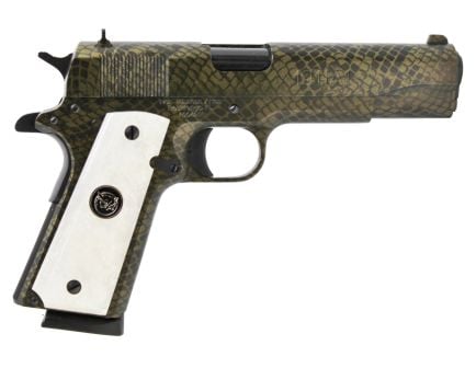 Iver Johnson Arms 1911 A1 Government .45 ACP Pistol, Water Moccasin Snakeskin Hydrographic - 1911A1 WATERMOCCASIN