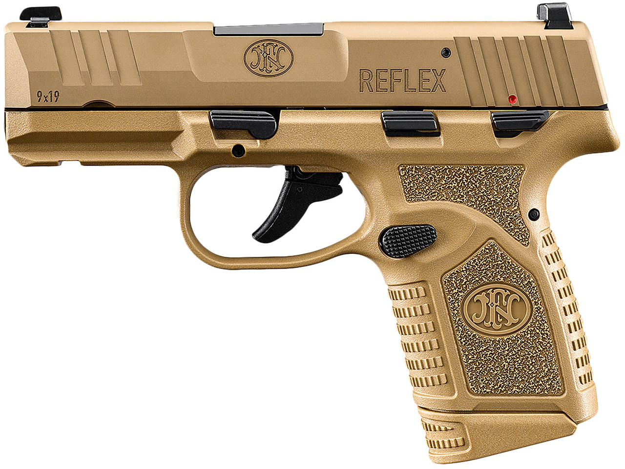 FN Reflex 9mm 3.3 MS FDE Semi-Auto Pistol