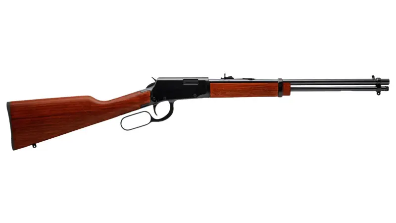 Rossi Rio Bravo Lever Action Rifle - Black | .22 LR | 18" Barrel | 15rd | German Beechwood Stock Forend