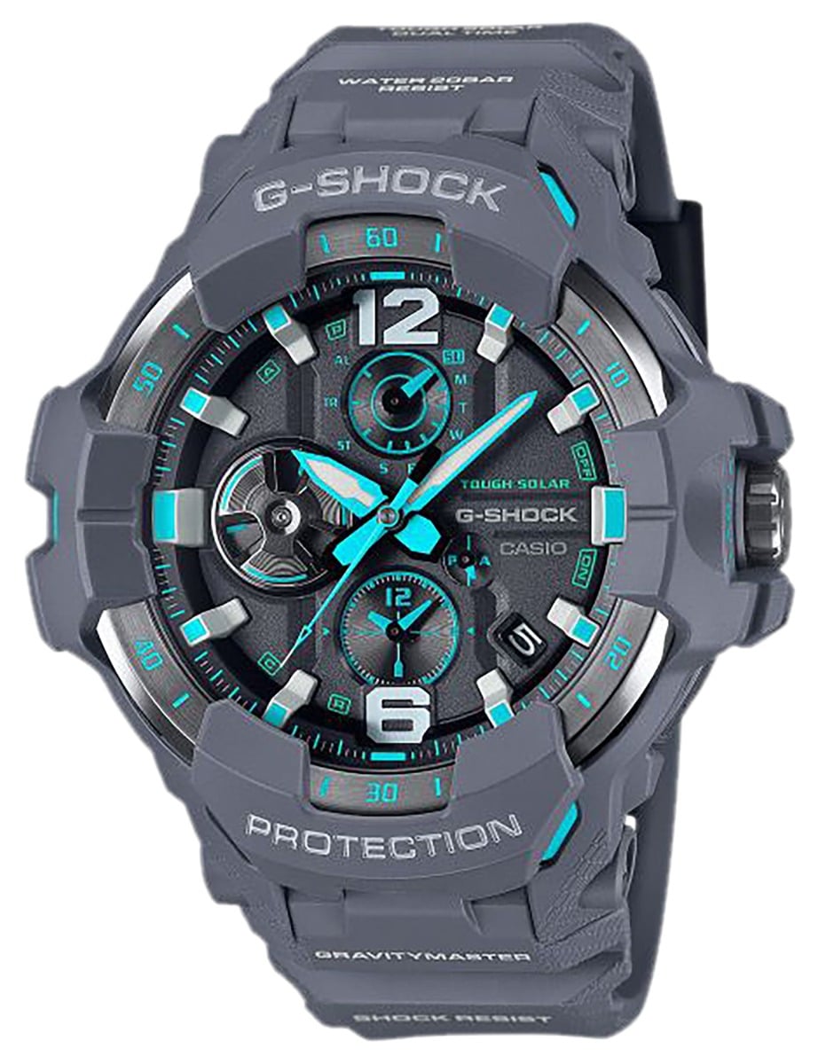 Casio G-Shock GravityMaster Analog Wrist Watch, Blue Gray - GRB3008A2CR