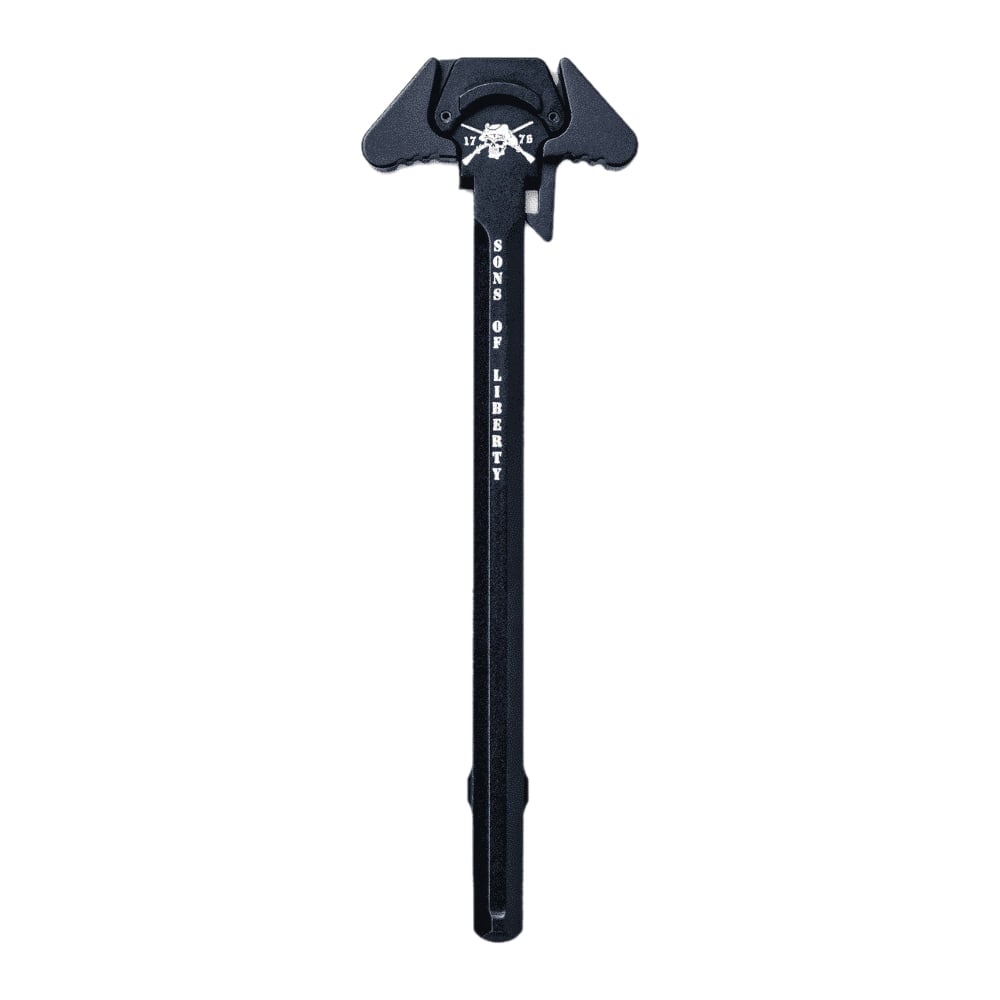 Sons of Liberty Gun Works Narrow Latch Charging Handle, Black - Efficient and Low-Profile Design - LCH-5.56-NL