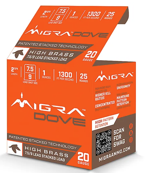 Migra Dove 20GA 2-3/4 1oz 7.5-9 Shot - M20LF7.5-9