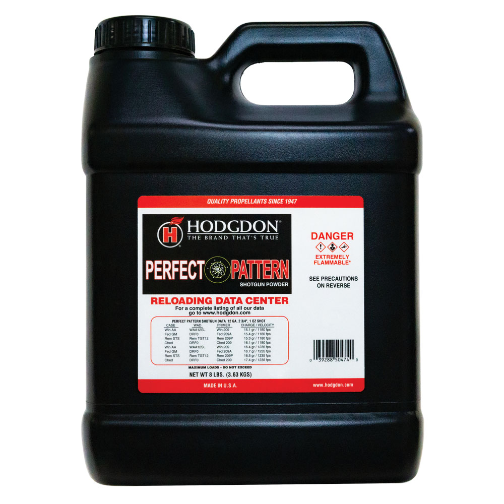 Hodgdon Perfect Pattern 12 Gauge Smokeless Shotgun Powder, 8 lb