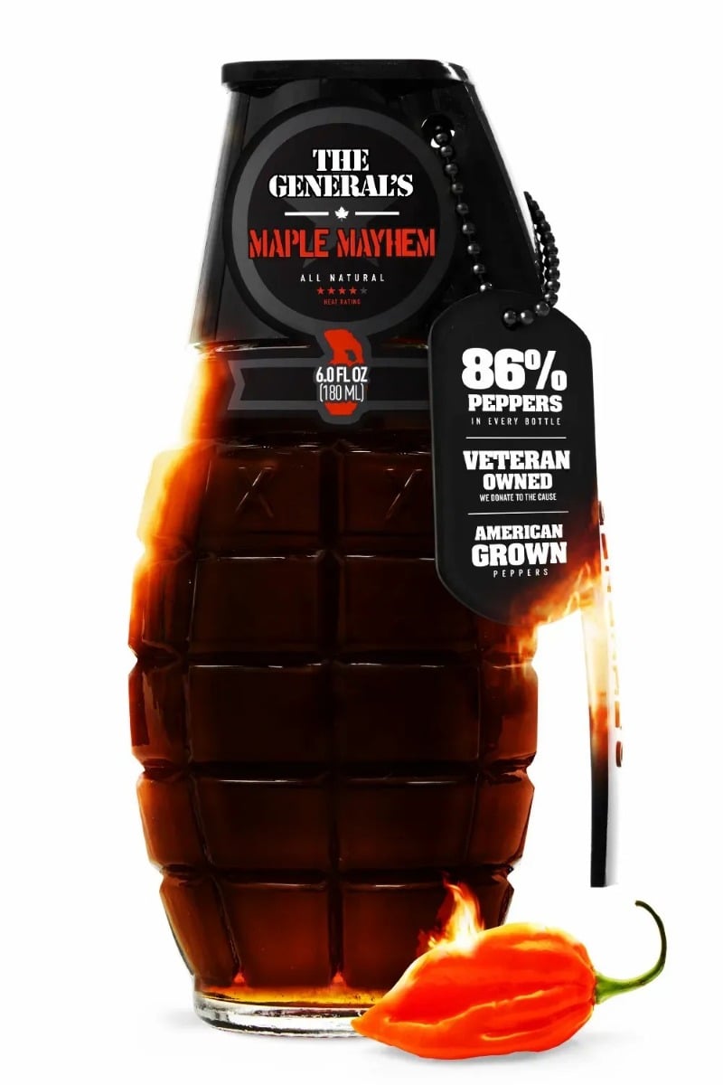 The General's Hot Sauce 6 oz, Maple Mayhem - 0311-035