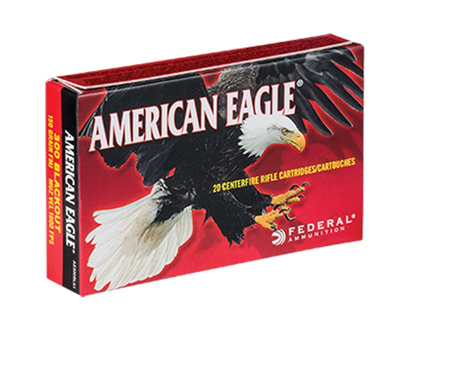American Eagle 300 AAC Blackout 150gr FMJ-BT Ammunition 20rds - AE300BLK1
