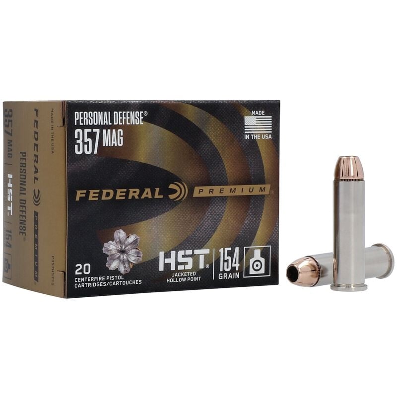 Federal Premium Personal Defense .357 Magnum 154 gr Ammo JHP - 20rds - P357HST1S