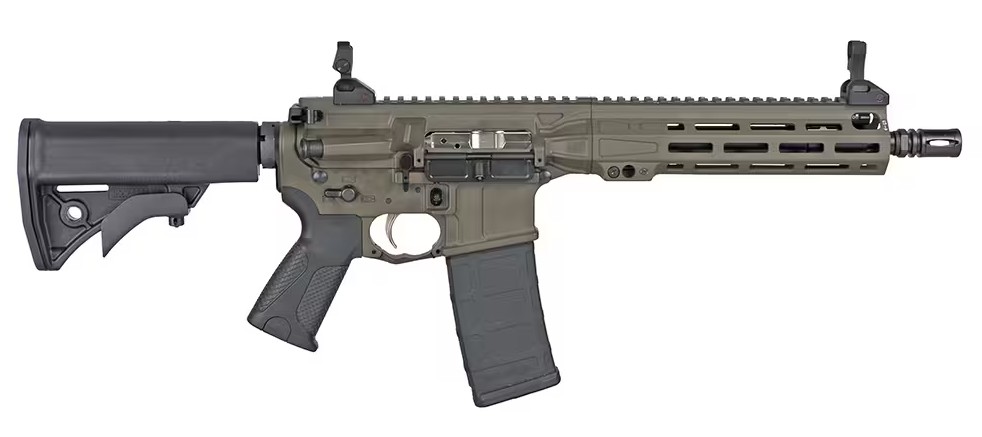 LWRC IC-9 Oscar Foxtrot 9mm AR Pistol, 8.5in, 33rd, Patriot Brown