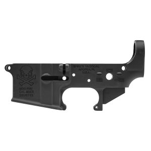 Spike's Tactical Multi-Cal PHU Skull Stripped Lower Receiver, Black