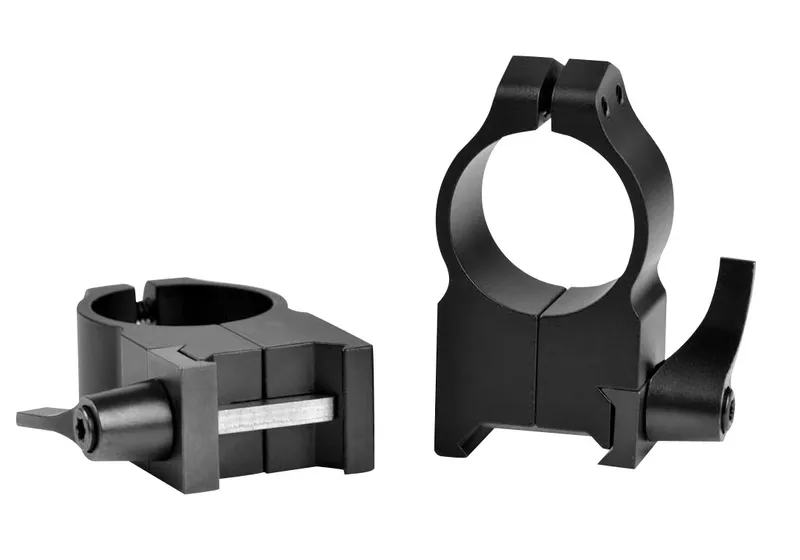 Warne 1'' Extra High (1.150'') Qd Rings  Black