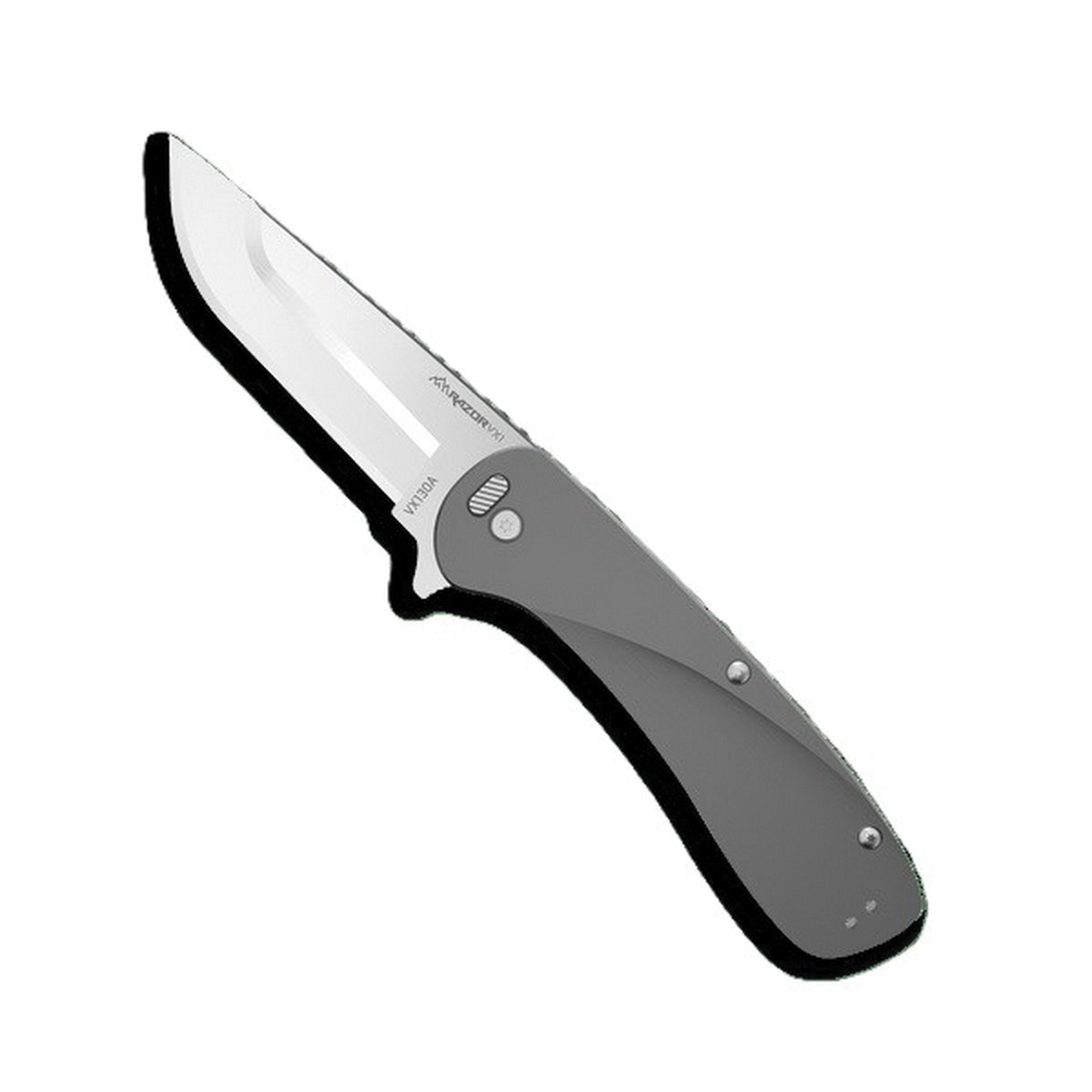 Outdoor Edge Knives Razor VX1 Folding Knife, Gray