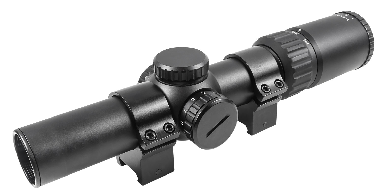 TruGlo Opti-Speed 1-4x24mm Illuminated BDC Crossbow Scope - TG8514BLC