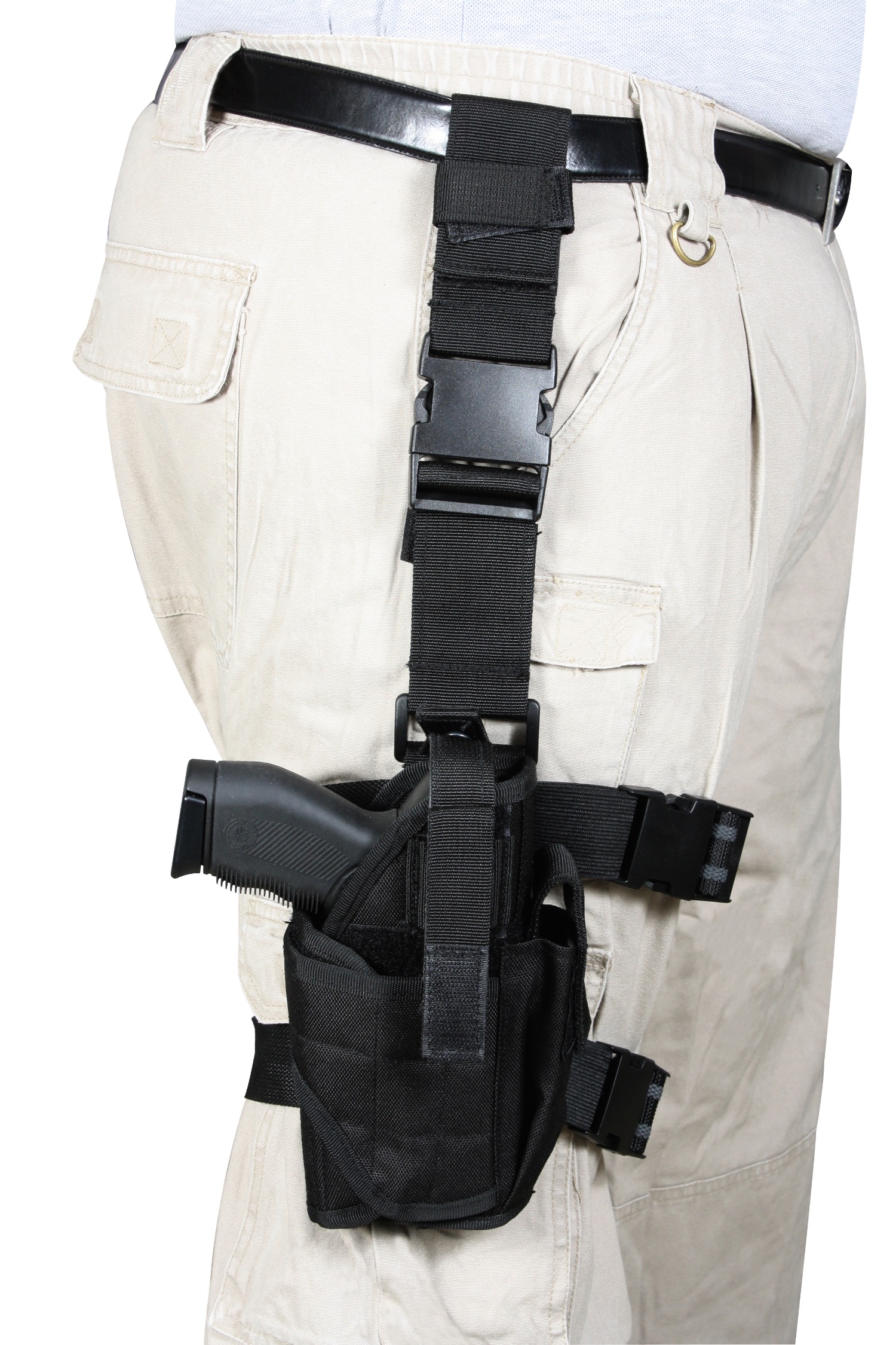 Rothco Deluxe Adjustable Universal Drop Leg Tactical Holster - Black